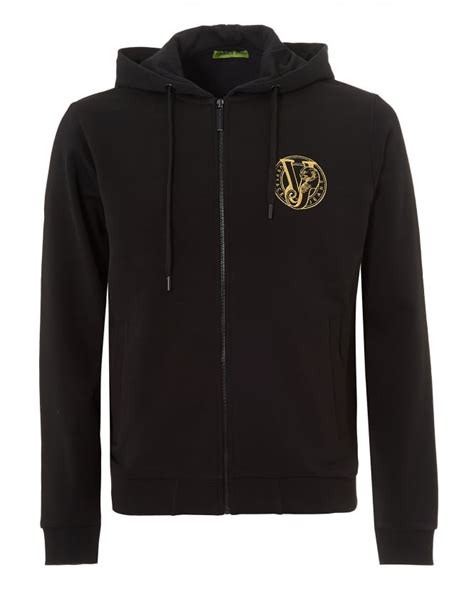 versace mens zip up hoodie|Versace hoodie men's sale.